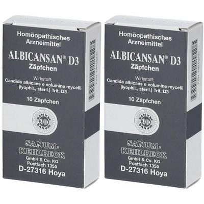 Albicansan D 3 Zäpfchen 2x 2x10 St Suppositorien