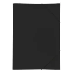 Pagna Gummizugmappe A3, PP, schwarz, 3 Einschlagklappen