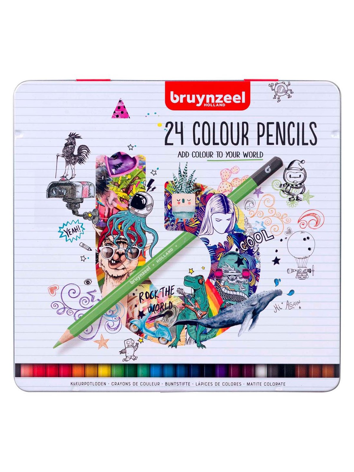 Bruynzeel Colored Pencils Tin 24 Colors