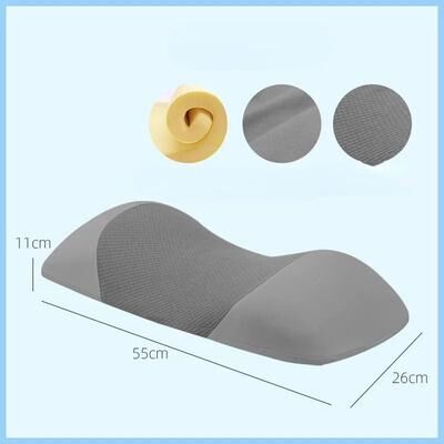 Retailers Go Ergonomic Lumbar Support Pillow For Sleeping, Memory Foam Waist Cushion For Back Pain Relief deep Gray
