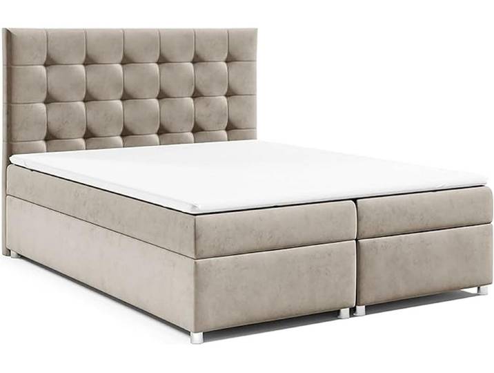 Best for Home Boxspringbett mit Bettkasten Doppelbett mit Stauraum Trinity K-12 Komfort Topper (140x200 160x200 180x200 200x200 cm), Handwerksqualität, TOP Preis-Leistungs-Verhältnis