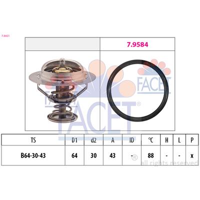 FACET Thermostat, Kühlmittel 78651 für DR MITSUBISHI KIA