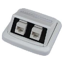 ABB Dvojz??suvka TANGO 2xRJ45 cat6 UTP b??l?? (2422)