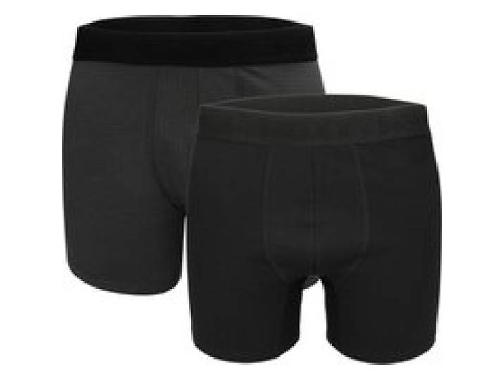 MEXX Boxers homme, lot de 2 (noir/gris, L)
