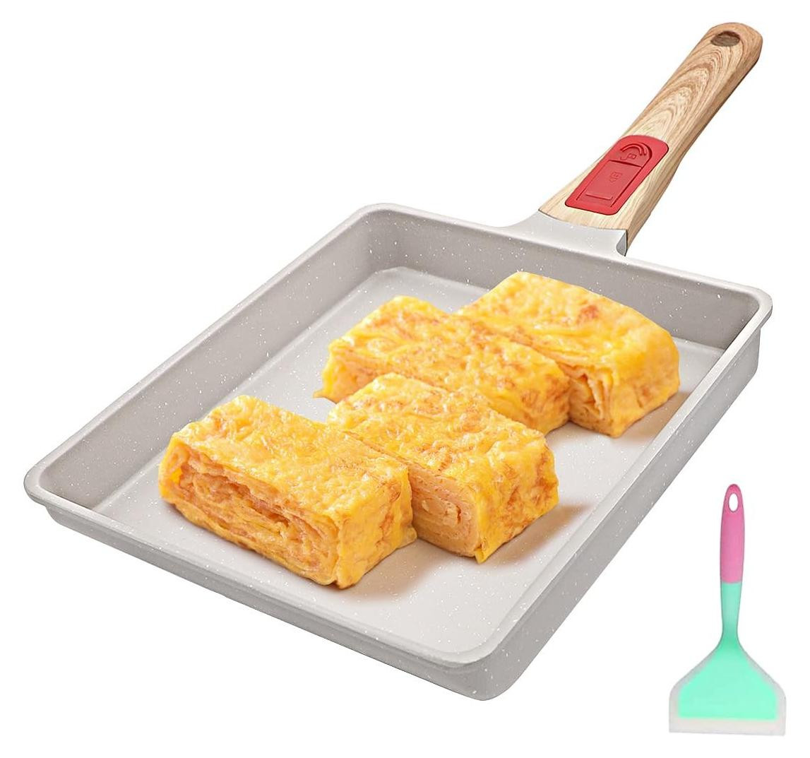 Merkloze Tamagoyaki-pan - Grote Japanse omeletpan met antiaanbaklaag