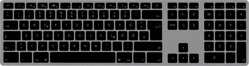 Matias FK418DCB-DE Wireless USB-C Aluminum Keyboard for Mac Kabellos Tastatur Deutsch, QWERTZ, Mac Space Grau