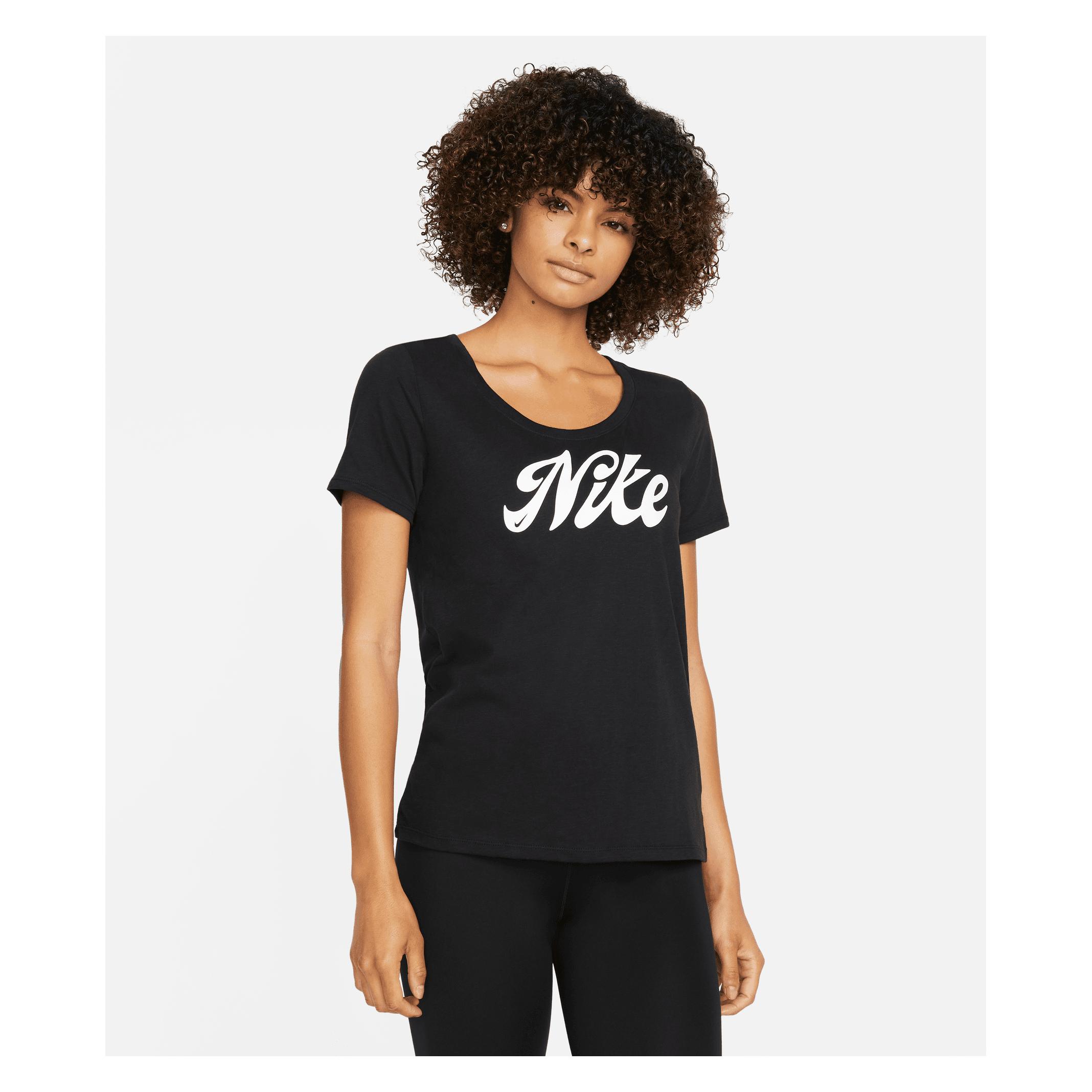 Nike W NK Dir-Fit Tee Script Damen T-Shirt (XS) (36165073)