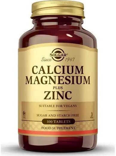 Solgar Calcio y Magnesio con Zinc 100comp