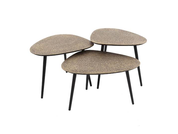 Clemento Metallic Couchtisch organisch