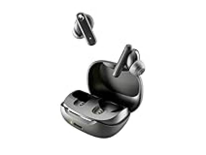 Skullcandy Smokin' Buds Écouteurs Intra-Auriculaires sans Fil, Autonomie 20 h, Plastiques 50 % Renouvelables, Microphone, Compatibles iPhone + Android + Appareils Bluetooth - Noir