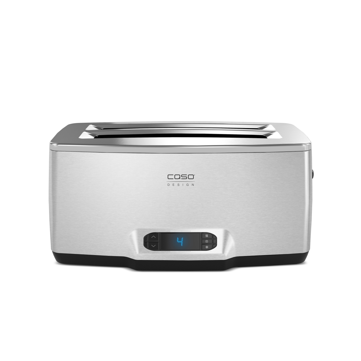 CASO Inox 4 Toaster, 2779 Design Langschlitz Toaster, Edelstahl, 1850 Watt