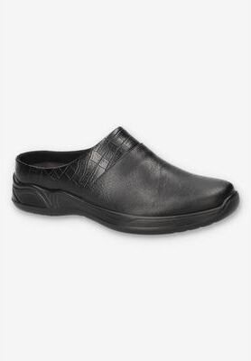 Women's Janalee Comfort Mule by Easy Street in Black Croco (Size 10 M)