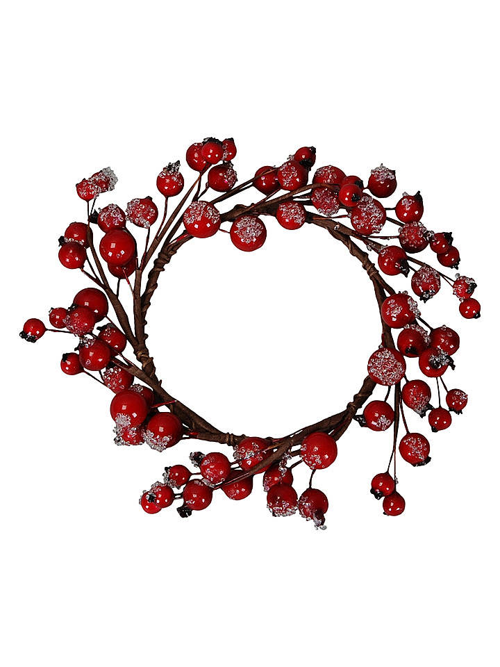POSIWIO Dekokranz "Beeren" in Rot - Ø 10 cm - onesize