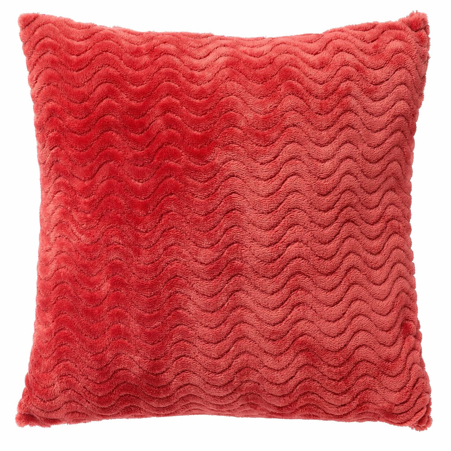 Dutch Decor BART kussenhoes met golfpatroon - Cranberry roze - 45 x 45 cm