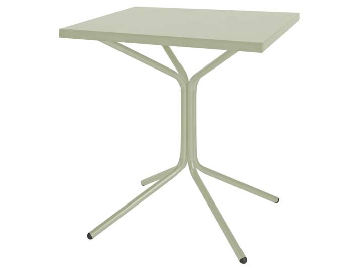 Metall-Bistrotisch Pix von Schaffner / Farbe: Pastellgrün / Grösse: 70 x 70 cm