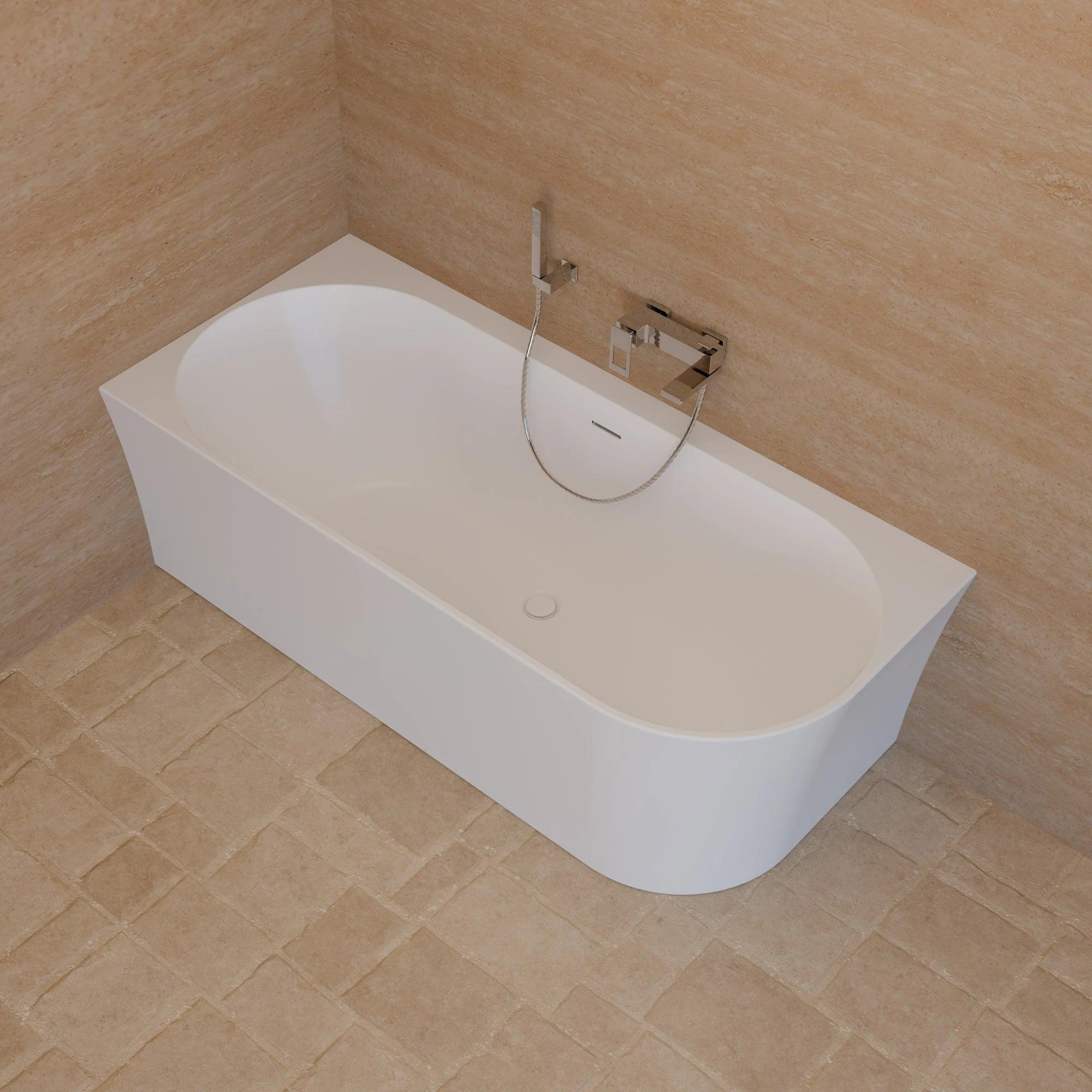 Freistehende Badewanne Cosmic 170 links weiß 170 x76 x58 cm