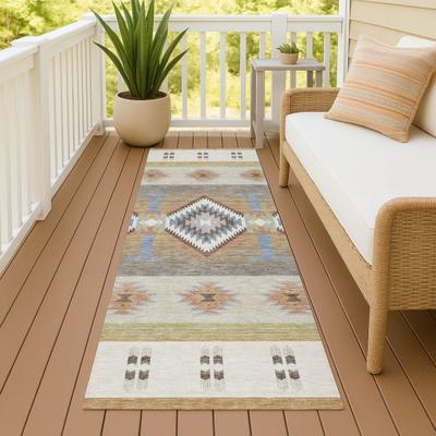 Addison Rugs Machine Washable Indoor/ Outdoor Global Chennai Chantille Rug