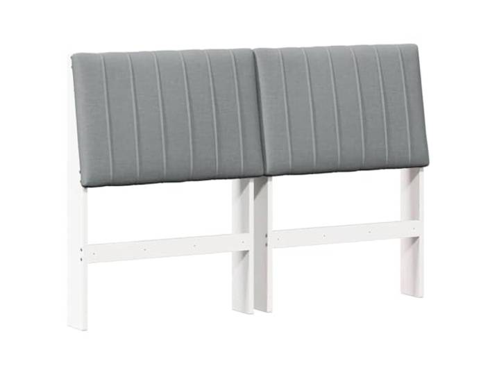GHVBNMF Gepolstertes Kopfteil 140 cm Hellgrau Bettkopfteil Massivholz Elegant gepolstertes Bett Kopfteil aus Kiefernholz und Stoff für Ihr Schlafzimmer. Bietet bequeme Rückenlehne beim Lesen.