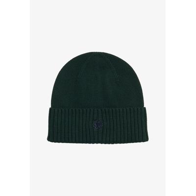 Beanie SUPERDRY "SD LOGO BEANIE", Herren, forest grün, Strick, Materialmix, unifarben, Mützen Beanie, Materialmix, regular fit