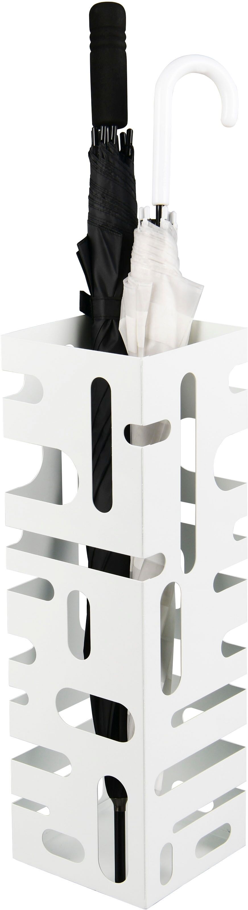 Aufbewahrungsbox MIRRORS AND MORE "IRIS", weiss (weiß), H:49cm, Metall, Aufbewahrungsboxen, Aufbewahrungsbox weiß B/H/T: 49cm