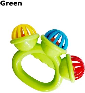 Smart Shopping Spot Newborn Hand Rattle Ball Baby Toy Safe Sensory Grasping Bell For Infants green
