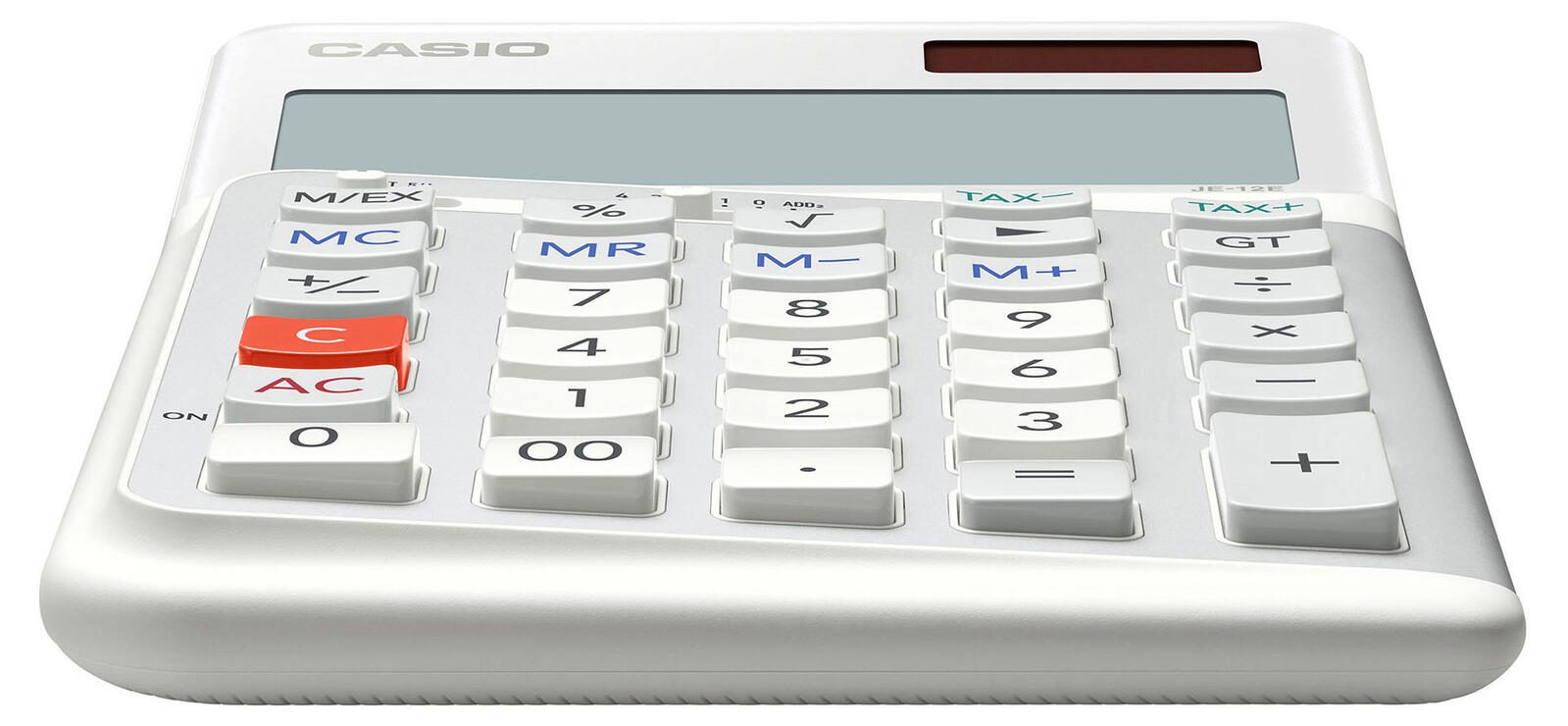 CASIO Tischrechner JE-12E-WE weiß