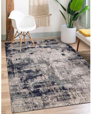 MDA Rugs Desire Collection Ivory Abstract Area Rug - 7'10 X 10'10