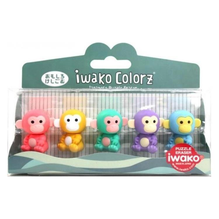 Iwako Radiergummis - Puzzle-Set Colorz Monkey (33311579)