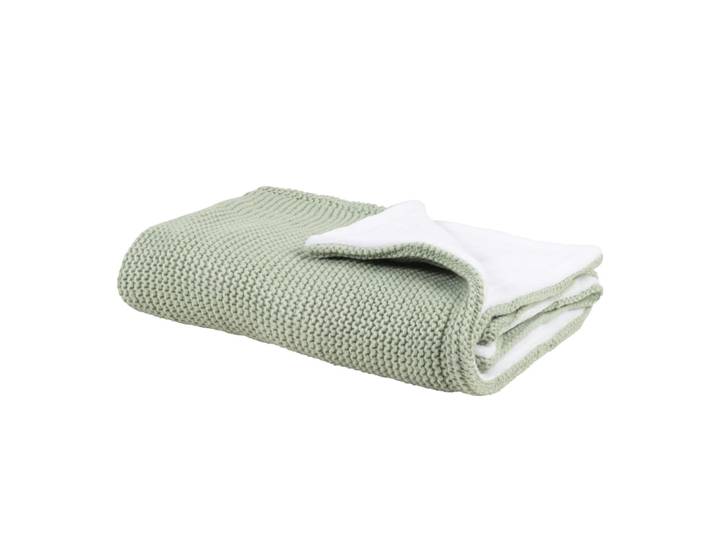 Fleece-Decke, grün 77x77cm