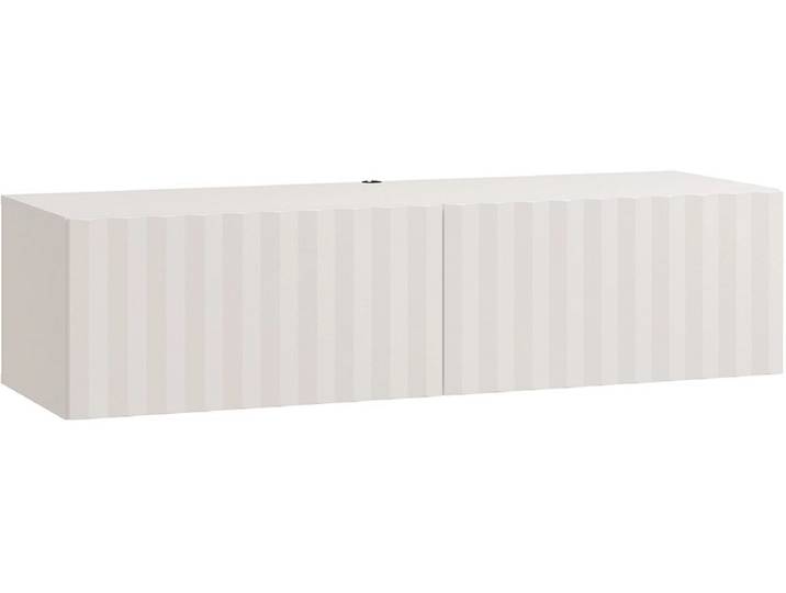 Hängender TV-Schrank ANTIBES 128cm weiss glänzend