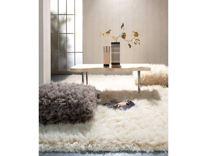 Tapis en laine Flokos 2450 Blanc/Blanc 250 x 350cm Laine