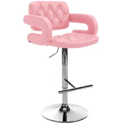 CLP Barhocker Dublin C   Farbe: pink, Gestell Farbe: chrom