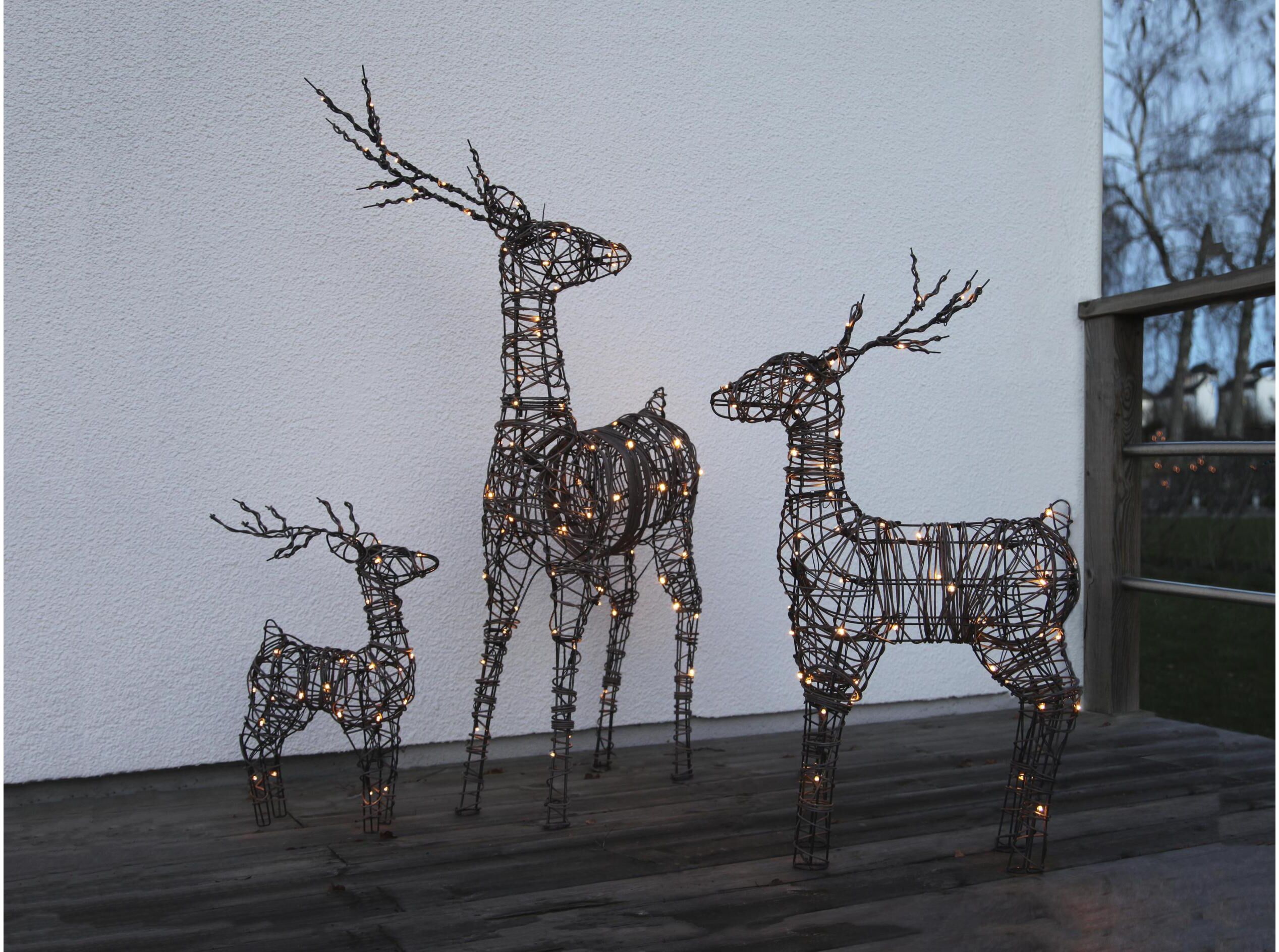 LED Dekofigur "Vixen", braun, B:36cm H:55cm L:12cm, PARFORCE TRADITIONAL HUNTING, Leuchten, LED Dekofigur braun 24, H: 55cm