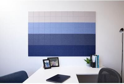 Felt Right Blue Ombre   Sound Dampening Pinnable Tiles