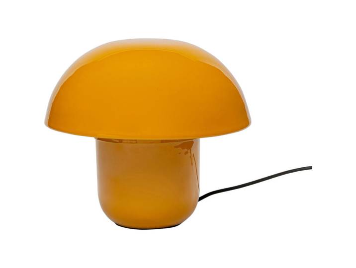 Kare-Design Tischleuchte Mushroom, Gelb, Metall, 29x27x29 cm, Kippschalter, Lampen & Leuchten, Innenbeleuchtung, Tischlampen, Tischlampen