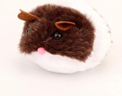 Inspired Finds WiggleMouse Interactive Plush Cat Toy For Hunting & Play coffee