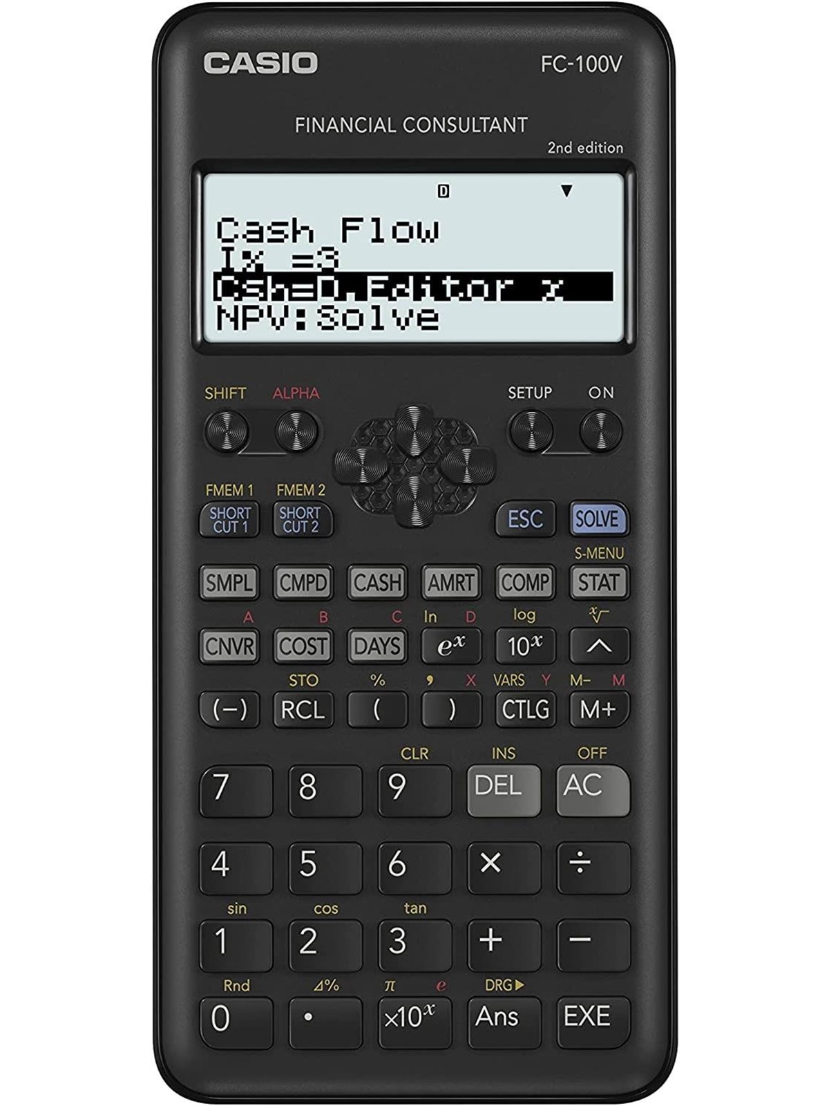 CASIO FC-100V Financial Calculator - Black