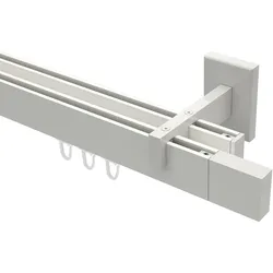 GARDINENSTANGE INNENLAUF Smartline Lox 180 cm, 2-läufig, 14x35 mm Weiß