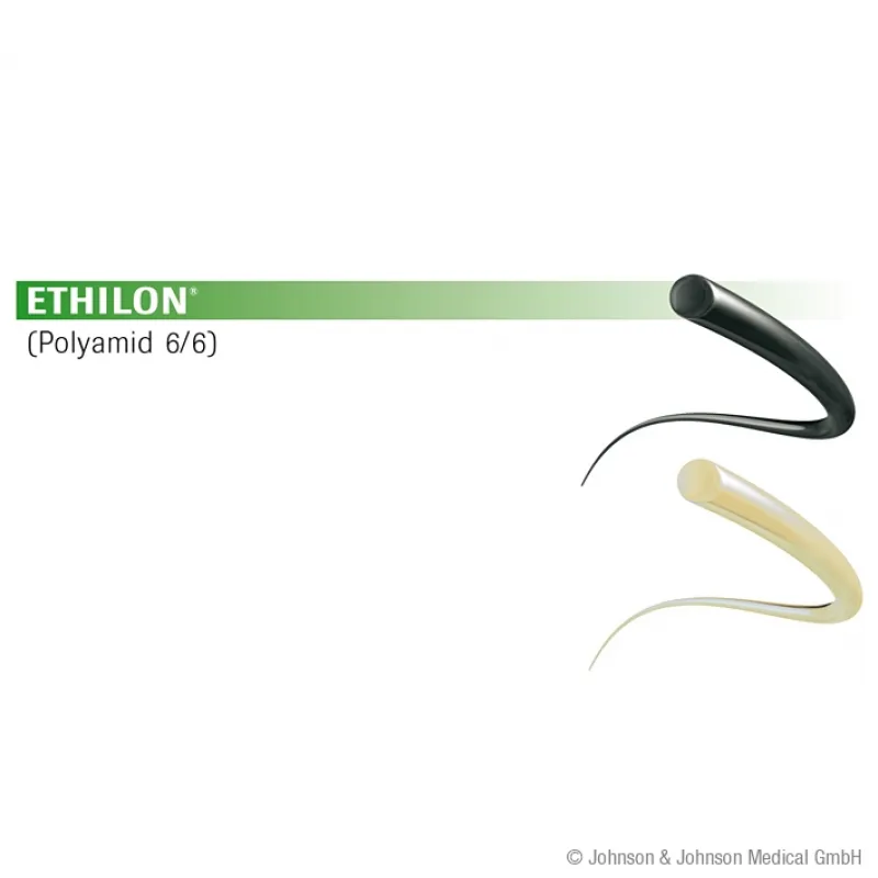 Ethicon ETHILON 6/0, Nadel FS3, schwarz monofil, 45 cm lang (36 St.) 660H
