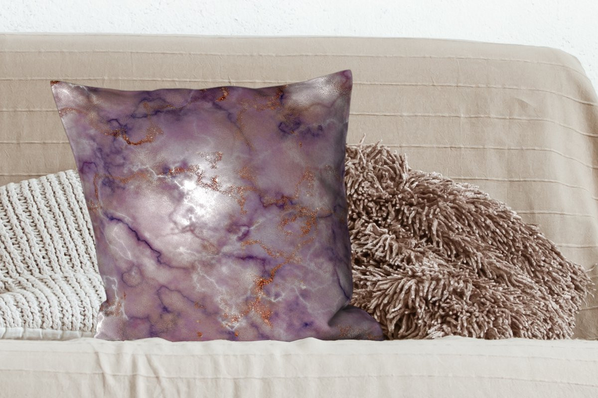 PillowMonkey Sierenkussen Agaat Abstract Edelstenen Mix - 60 x 60 cm