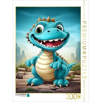 CALVENDO Puzzle Ein Motiv aus dem Kalender Happy Dinos | 2000 Teile Lege-Größe 90x67cm Foto-Puzzle für glückliche Stunden, Game von , Calvendo Puzzle
