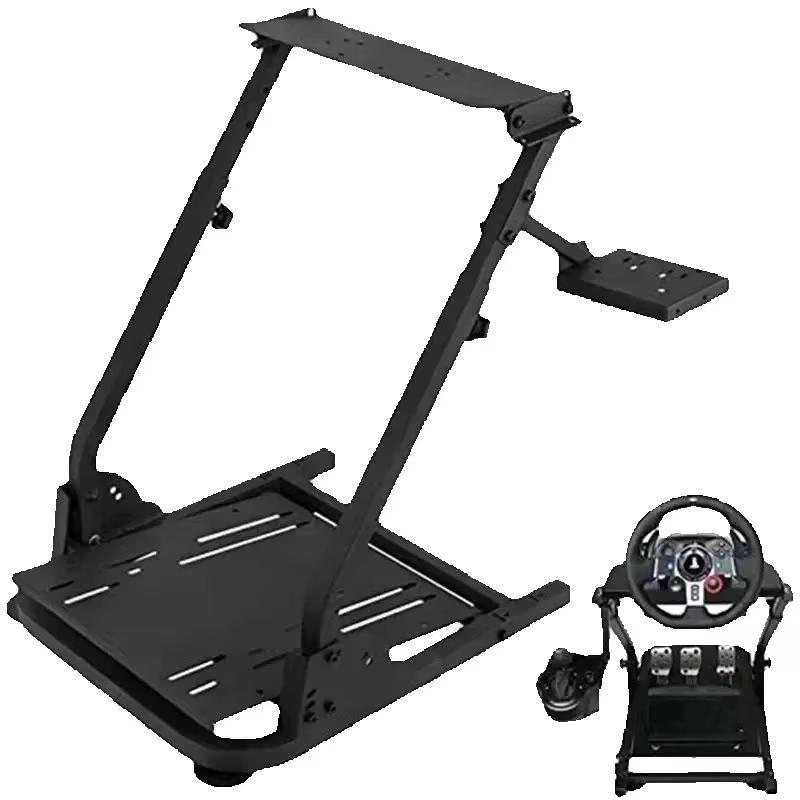 Lenkradhalterung für Simracing - Universell verstellbar und zusammenklappbar - aus Aluminiumlegierung