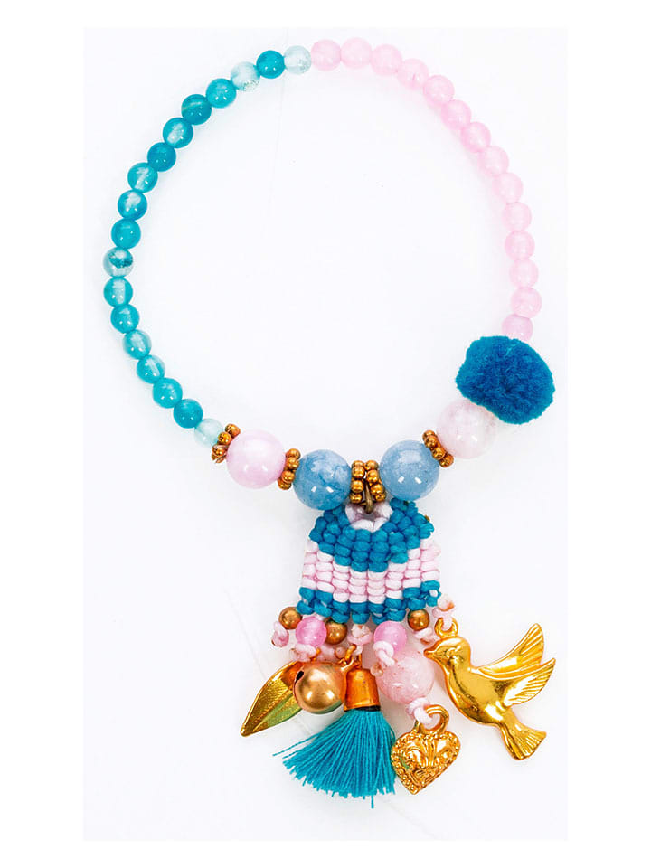 Overbeck and Friends Armband "Jacky" in Türkis/ Rosa - Ø 6 cm - onesize