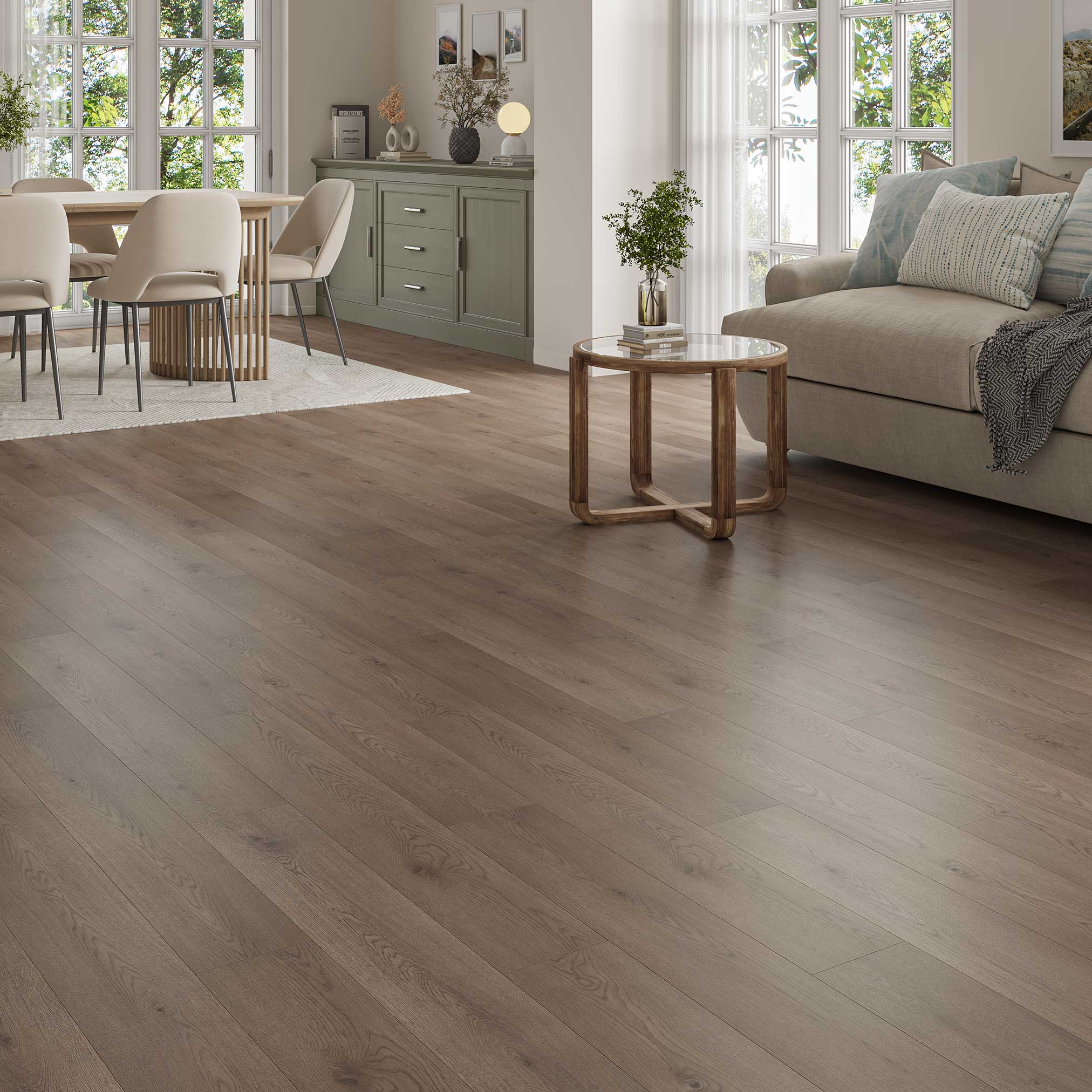 Luxury Flooring Dark 2.5mm Glue Down LVT Luxury Vinyl Flooring