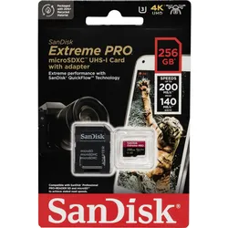 SanDisk Extreme Pro - Flash-Speicherkarte (microSDXC-an-SD-Adapter inbegriffen) ...