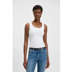 BOSS für Damen. 50504245 T-shirt Emmatite weiß (S), Lässig, Baumwolle, Ärmellos / Hosenträger