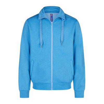 Sweatjacke SALZHAUT "Sweatjacke MOOL", Herren, Gr. S, blau (ocean blau), Obermaterial: 55% Baumwolle CO (CMIA). 45% Polyester PES., Sweatjacken Sweatjacke