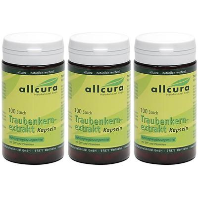 allcura Traubenkernextrakt 3x100 St Kapseln