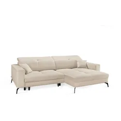 set one by Musterring Ecksofa Jersey Stoff Cream