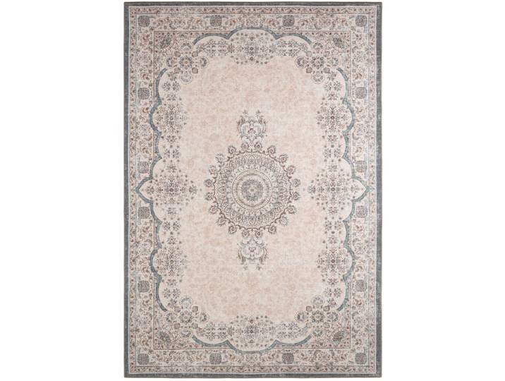 Tapis vintage motif orient effet usé rose pastel – 120x170